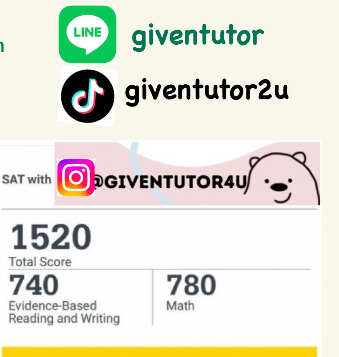 SAT Score 1520